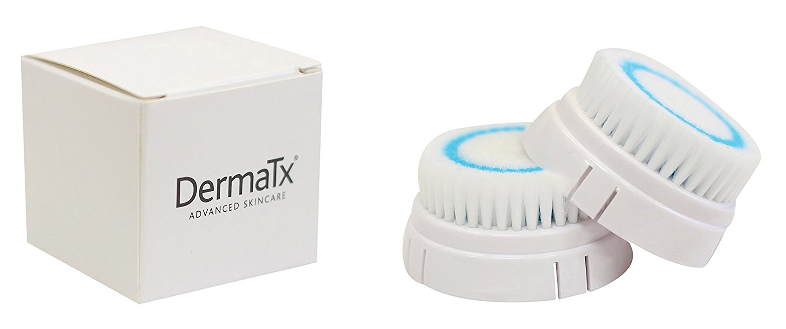 DermaTx Cleansing Brush Replacement Heads - Pack of 2