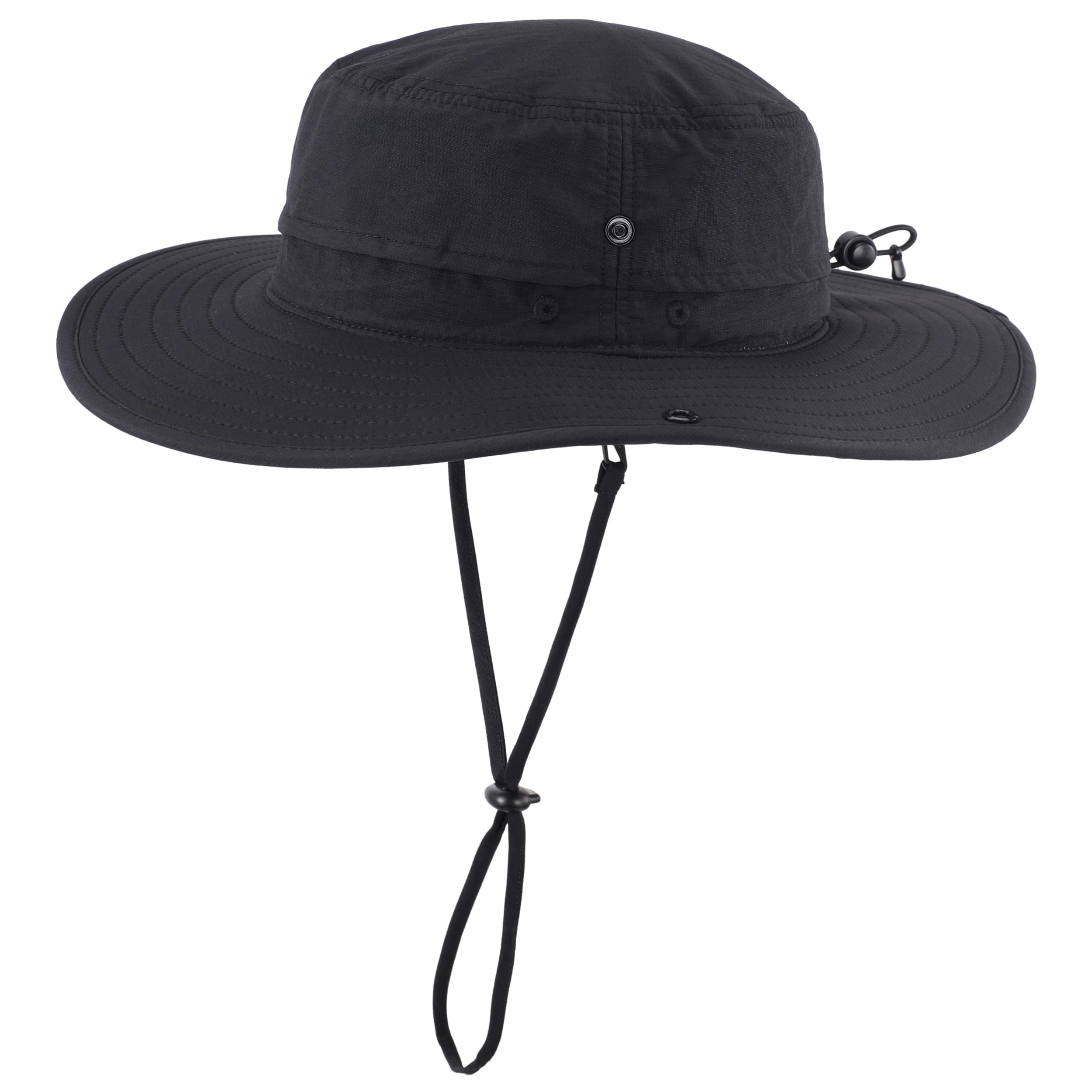 Sun Hat for Men Women Outdoor UV Protection Safari Hat for Fishing Hiking Gardening Breathable Cowboy Hat UPF50