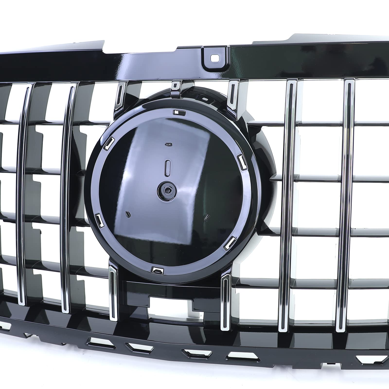 Sport Kühlergrill Schwarz Glanz Chrom für Mercedes Sprinter W907 910 ab 18