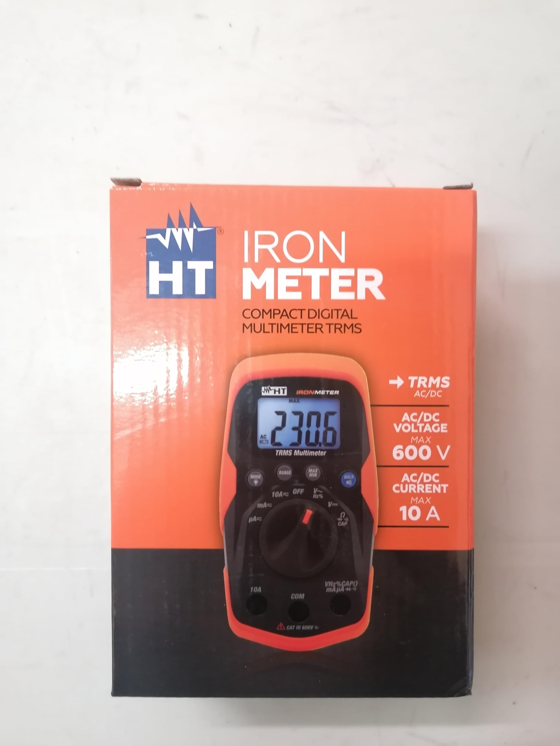 Multimetro Digitale HT-Instruments TRMS - Con Lampada LED, Misura Fino A 600V AC/DC - Foto 4