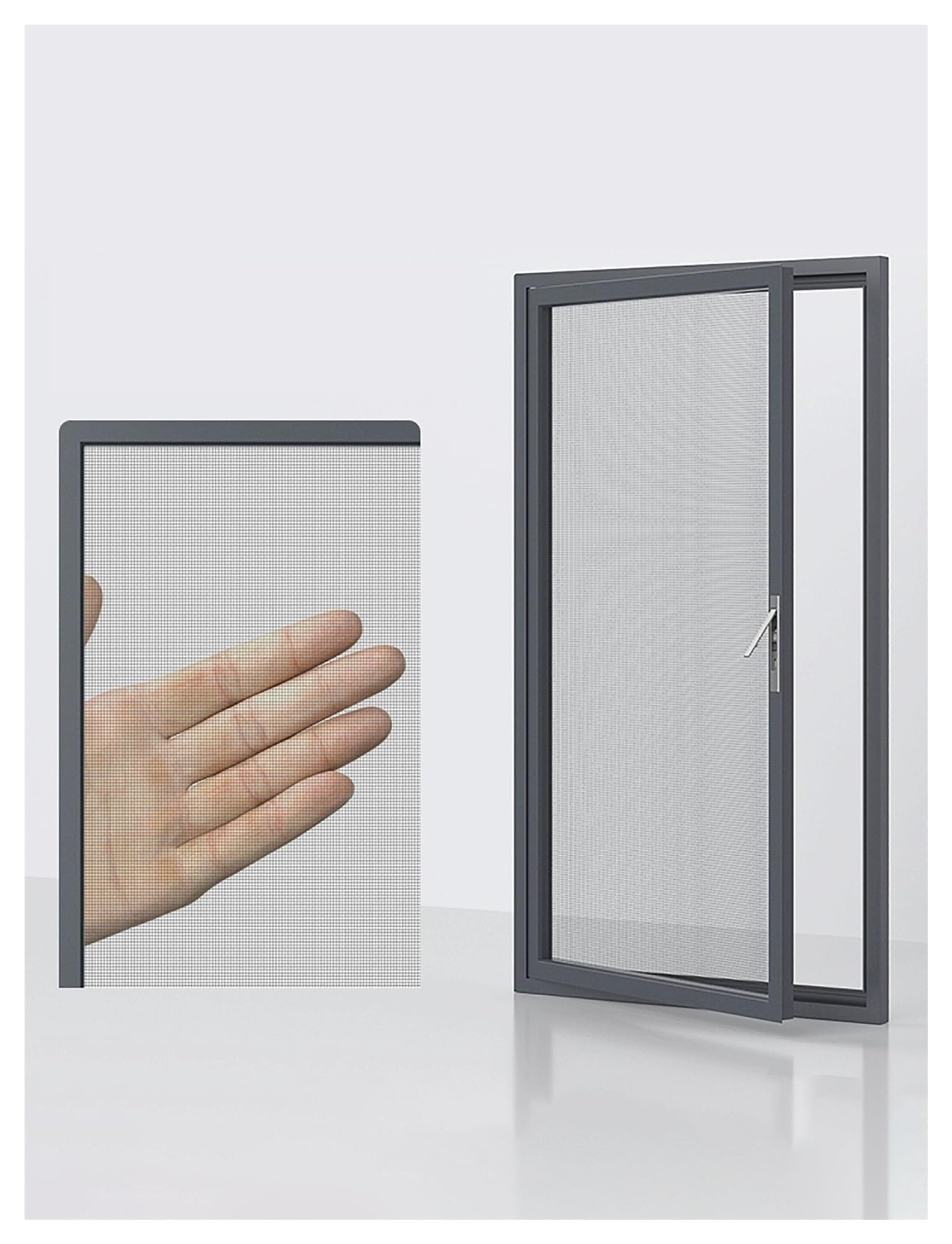 Mosquitera de seguridad con alta transparencia para ventanas y fácil limpieza