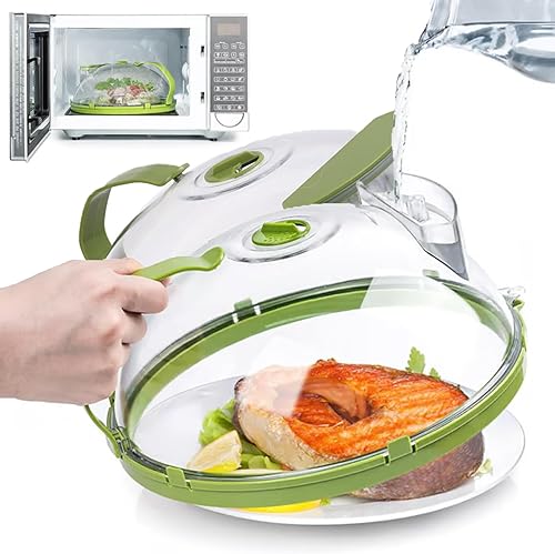 Miniatura 8 de Thrivetion - Funda para microondas 2 en 1 con vaporizador integrado, fundas para microondas Thrivetion con mango aislado para alimentos, sin