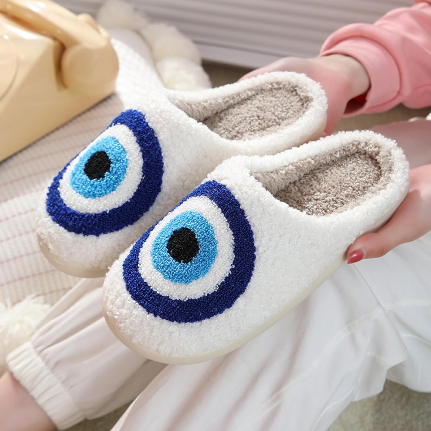 Espresso Martini Slippers, Martini Lover Gift, Plush Non Slip House Shoes