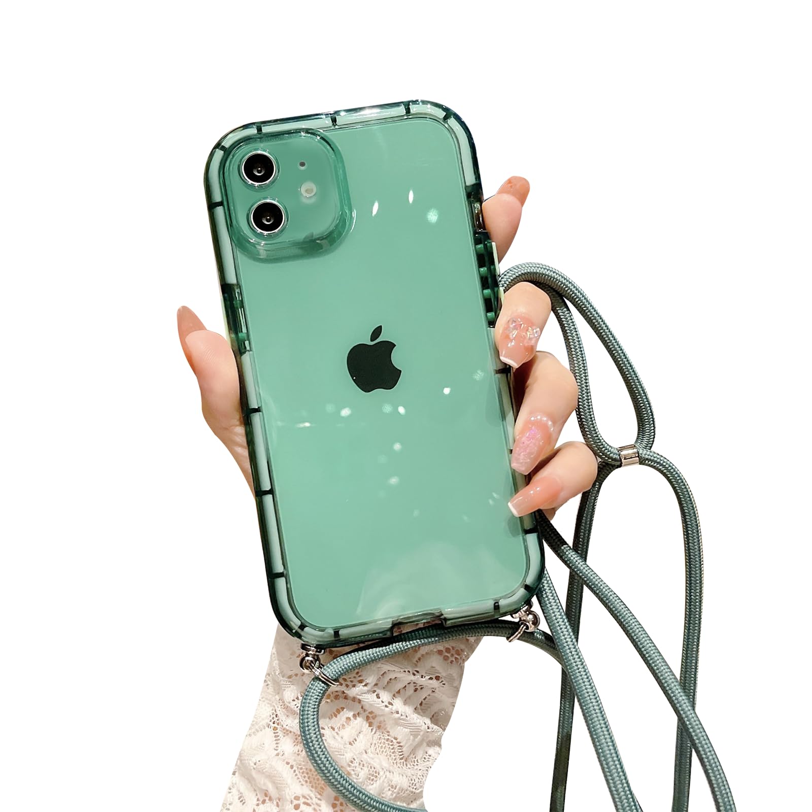iPhoneアクセサリー iPhone12 128G Amazon.com: ELTIIGO for iPhone 12 Clear Case with Crossbody Nylon
