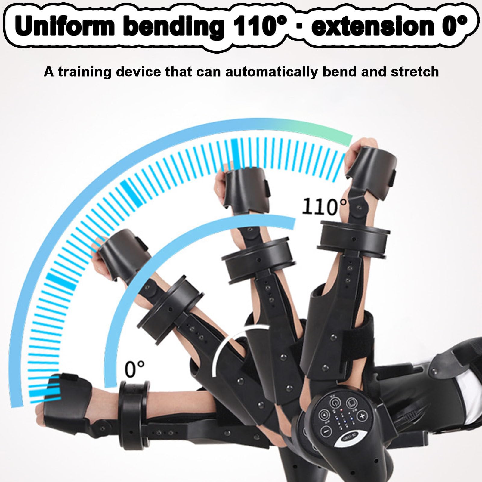 Trainer elettrico per flessione ed estensione del gomito, dispositivo di riabilitazione dell'articolazione del gomito per gli arti superiori, tutore per gomito articolato, attrezzo,Left Arm