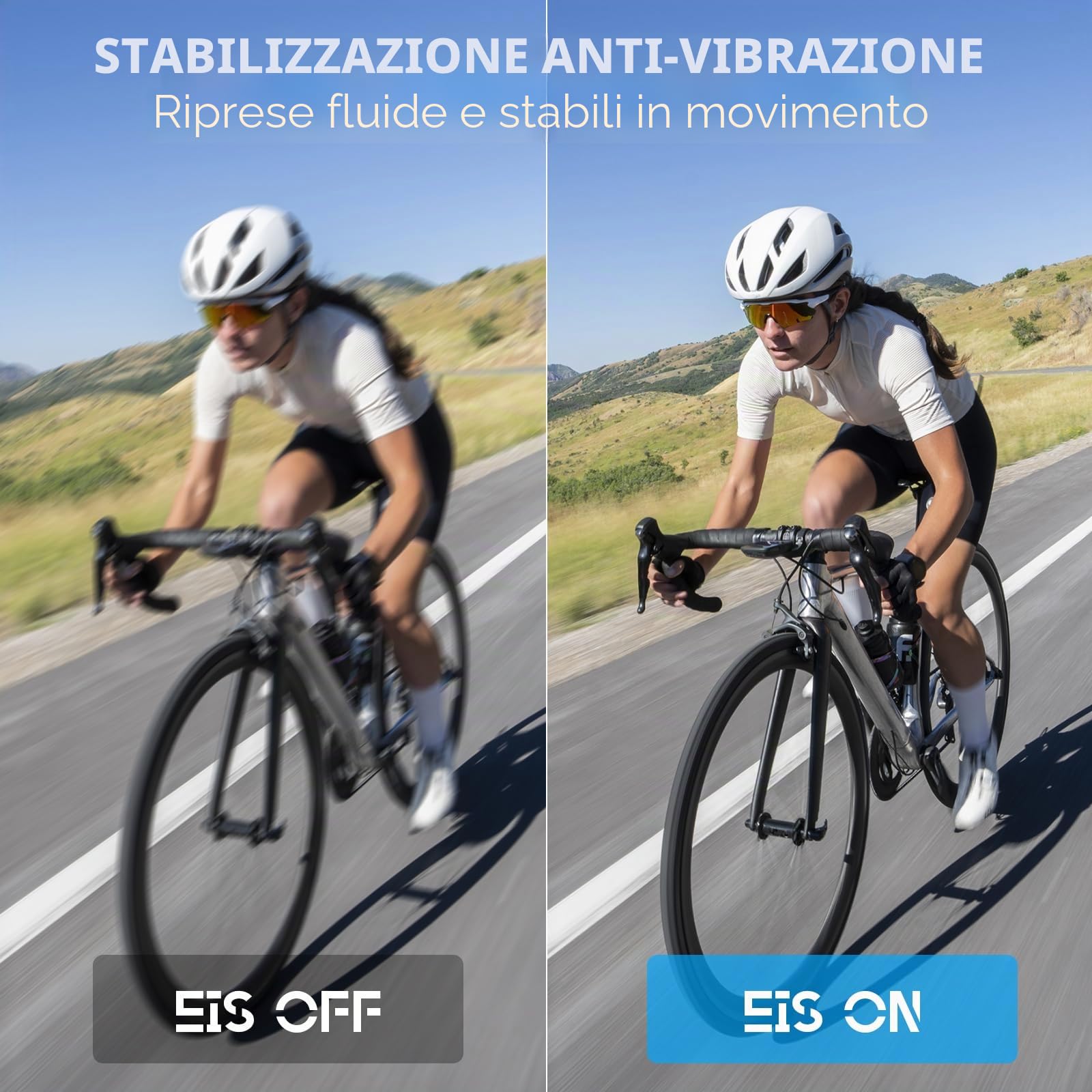 Speed 10 Action Cam,64 GB videocamera sportiva 5K a 30 FPS, 30 MP impermeabile fino a 40 m, Wi-Fi, ultra grandangolo 170°, Action Camera Ice, zoom 5x con telecomando e 2 batterie da 1350 mAh