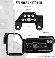 Vista 4 de Jaula de cámara con zapata fría estándar para cámara SonyFX3/FX30, etc. - Negro
