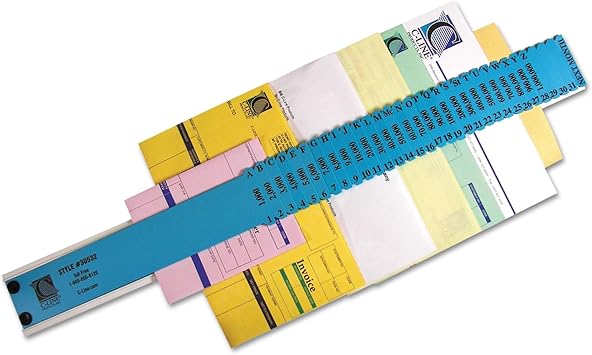 C-Line General Plastic Document Sorter, Letter Size, 32 Divisions, 3 x 23.5 Inches, Blue 30532