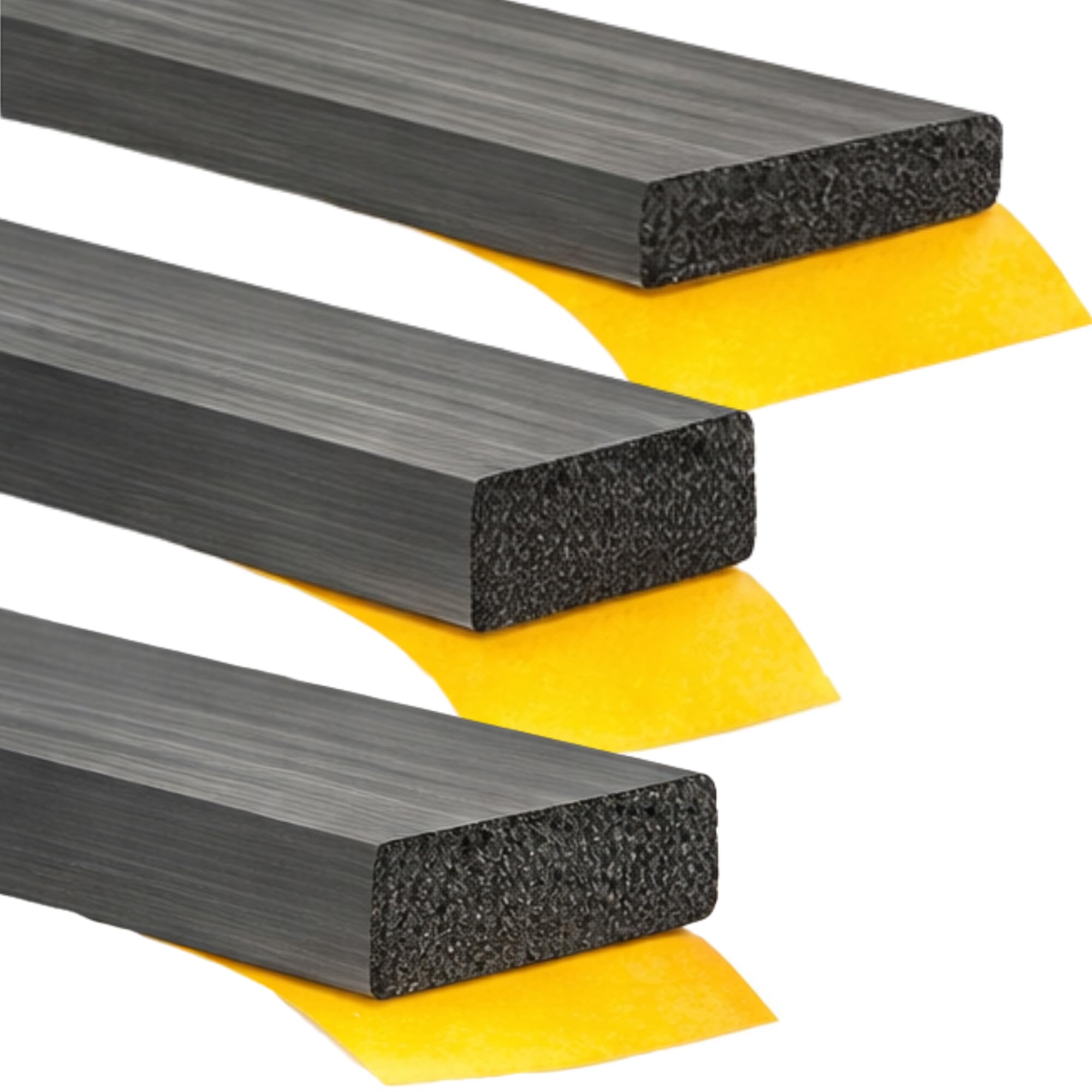 sarian Moosgummidichtung Moosgummiprofil EPDM selbstklebend 16 Grössen Rechteckig Gummidichtung Moosgummi Türdichtung Schaumstoff Dichtung (10mm x 4mm)
