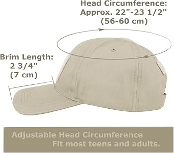 TOPTIE Tactical Baseball Cap with 3 Loop Patch Areas, Adjustable