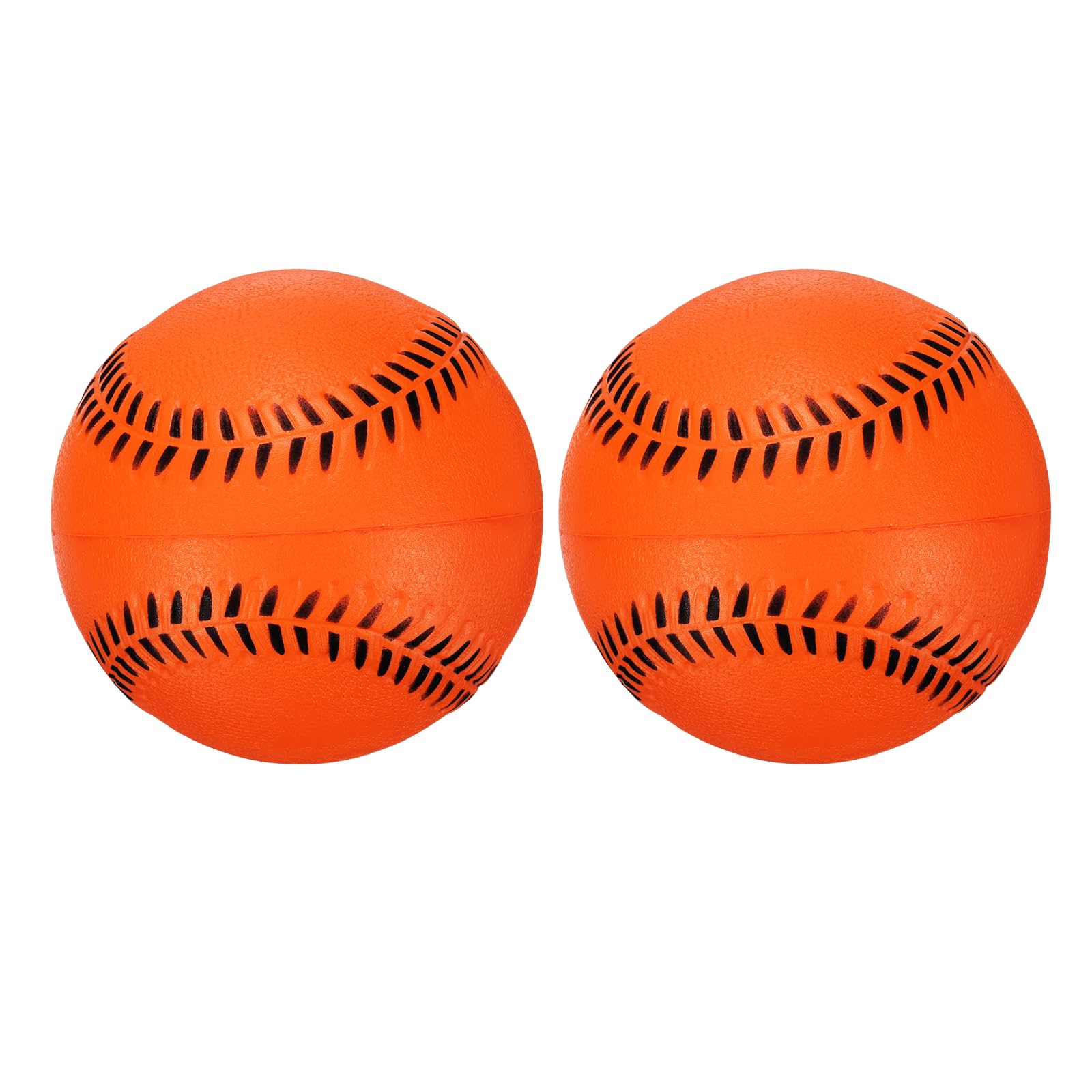 YELARXI Soft Sponge Foam Baseballs, PU Solid Baseballs Training Practice Ball 9" & 4 Pack & Orange-Fitting for (Daily Practice/Fun Sports/Competition)