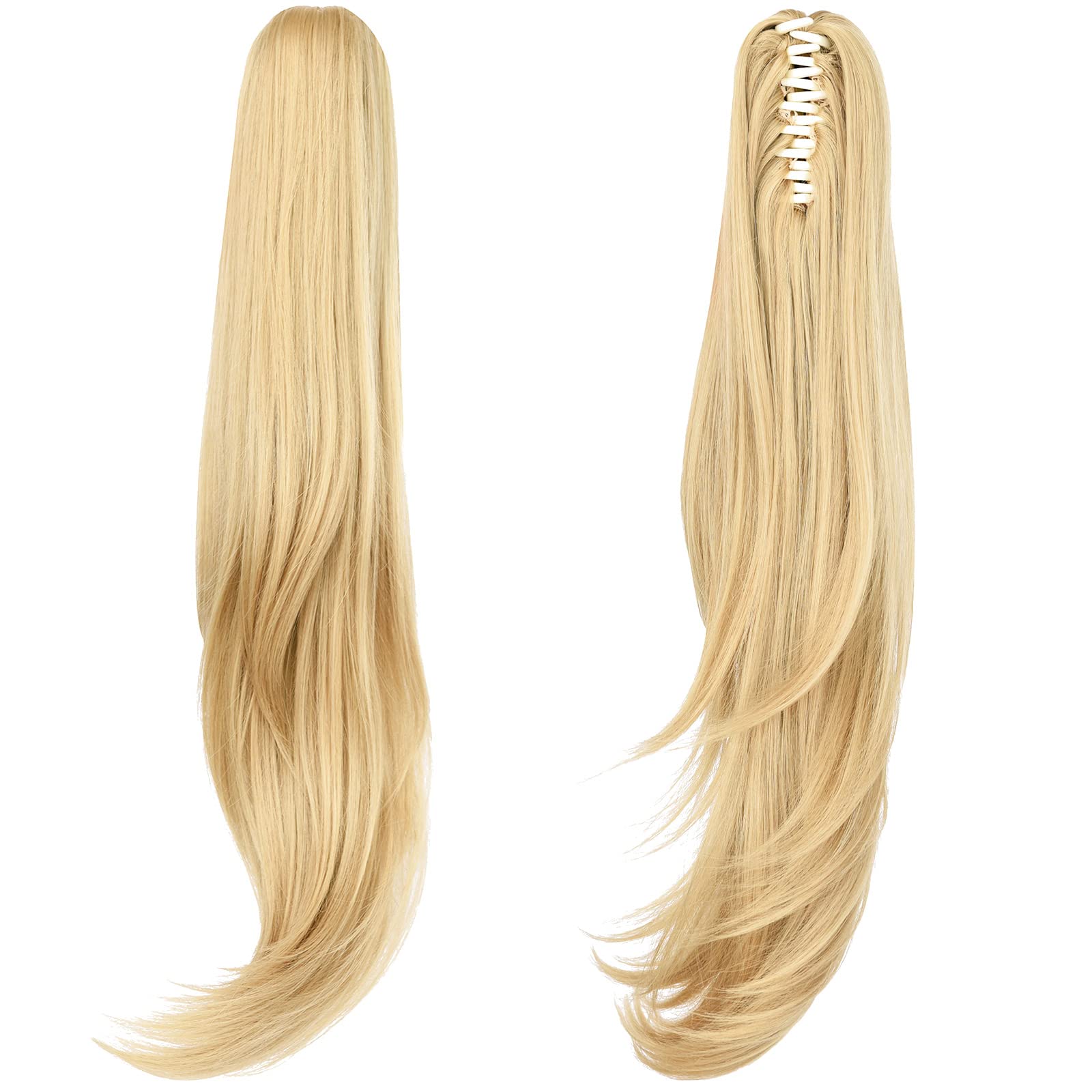 Photo 1 of ShulaSHOP 24" Clip-in Ponytail Extension, Medium Blonde