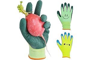 Toddlers Gardening Gloves with Anti-Slip Flexible Breathable Material for Gardening Activities (Age 2-4)