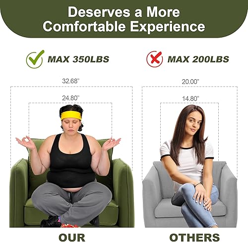 Miniatura 6 de Juego de 2 Sillas de Acento de Terciopelo Verde Oliva, Silla de Acento Tapizada Moderna Cómodo Sillón de Terciopelo con Cojín Grueso y Marco de