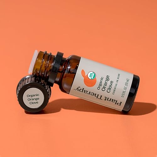 Miniatura 6 de Plant Therapy Mezcla de aceite esencial de clavo de naranja orgánico, 0.3 fl oz (13 oz) brillante, audaz y naturalmente energizante, gran adición a