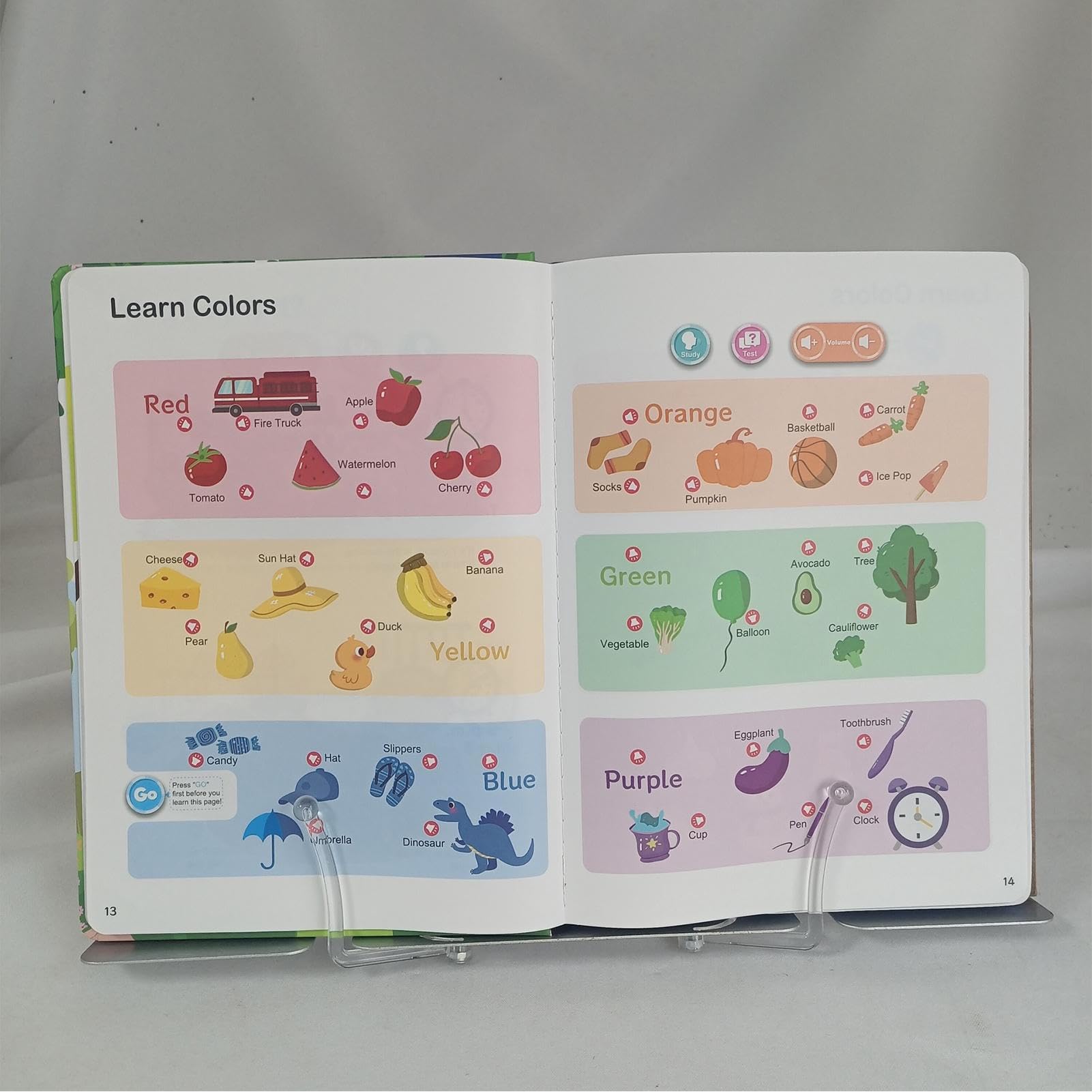First English Words Book Sound, Educational Interactive Talking Learning Device, For Children, Girls, Boys, Kids, and Preschoolers to Enhance Vocabulary Skills and Early Language Development