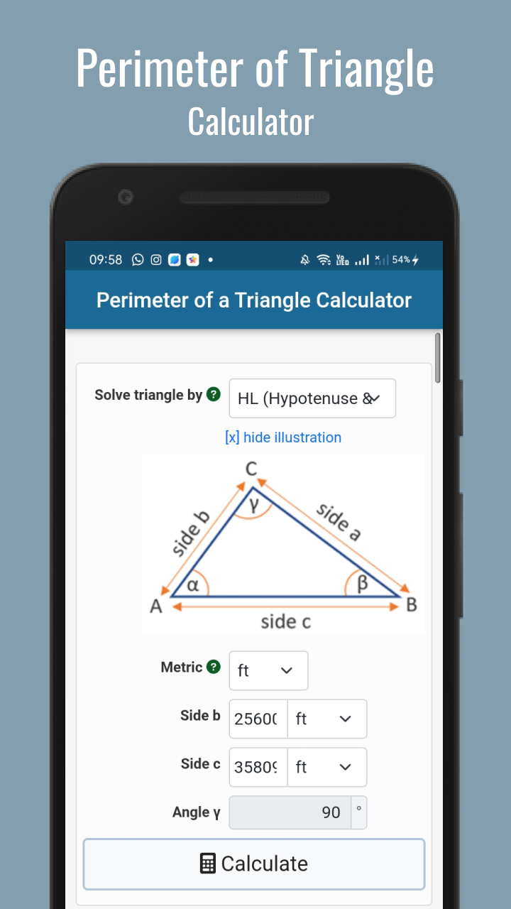 Perimeter of a Triangle for Android