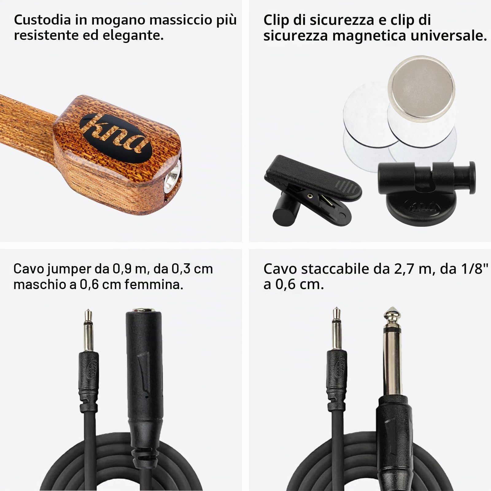 Cavo pickup per chitarra da concerto KNA NG-1