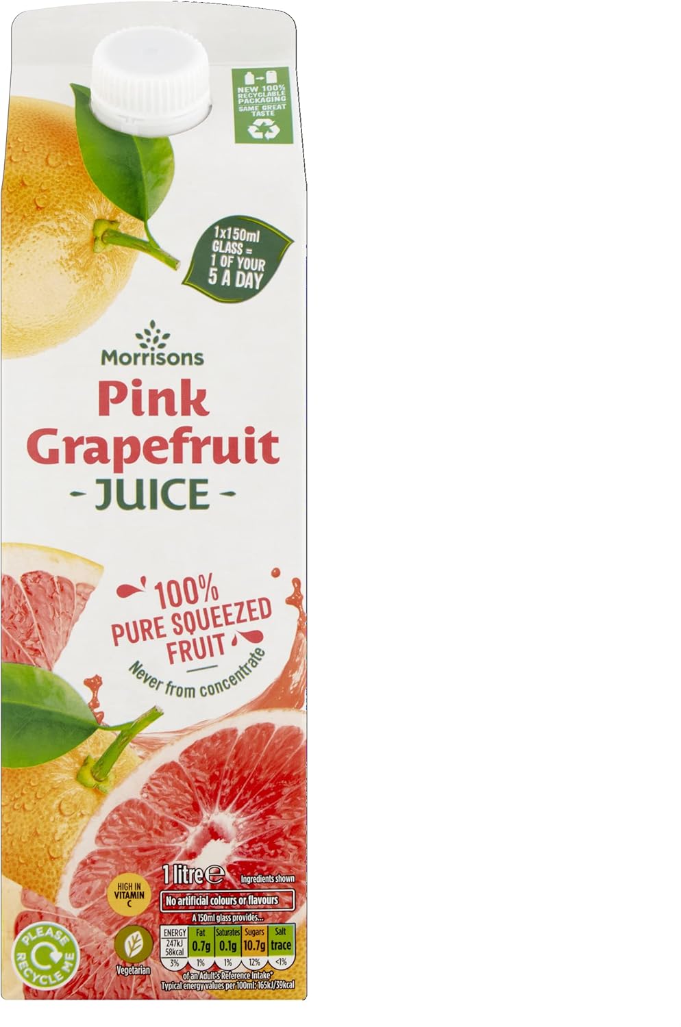 Morrisons Pink Grapefruit Juice 1 Litre Amazon.co.uk Grocery