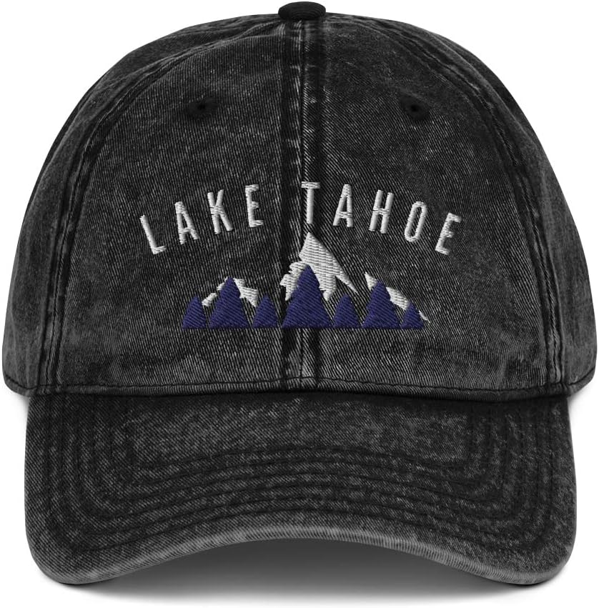 Lake Tahoe Hat | Lake Tahoe Gifts, Lake Tahoe Baseball Cap - Vintage Cap - Fun Design