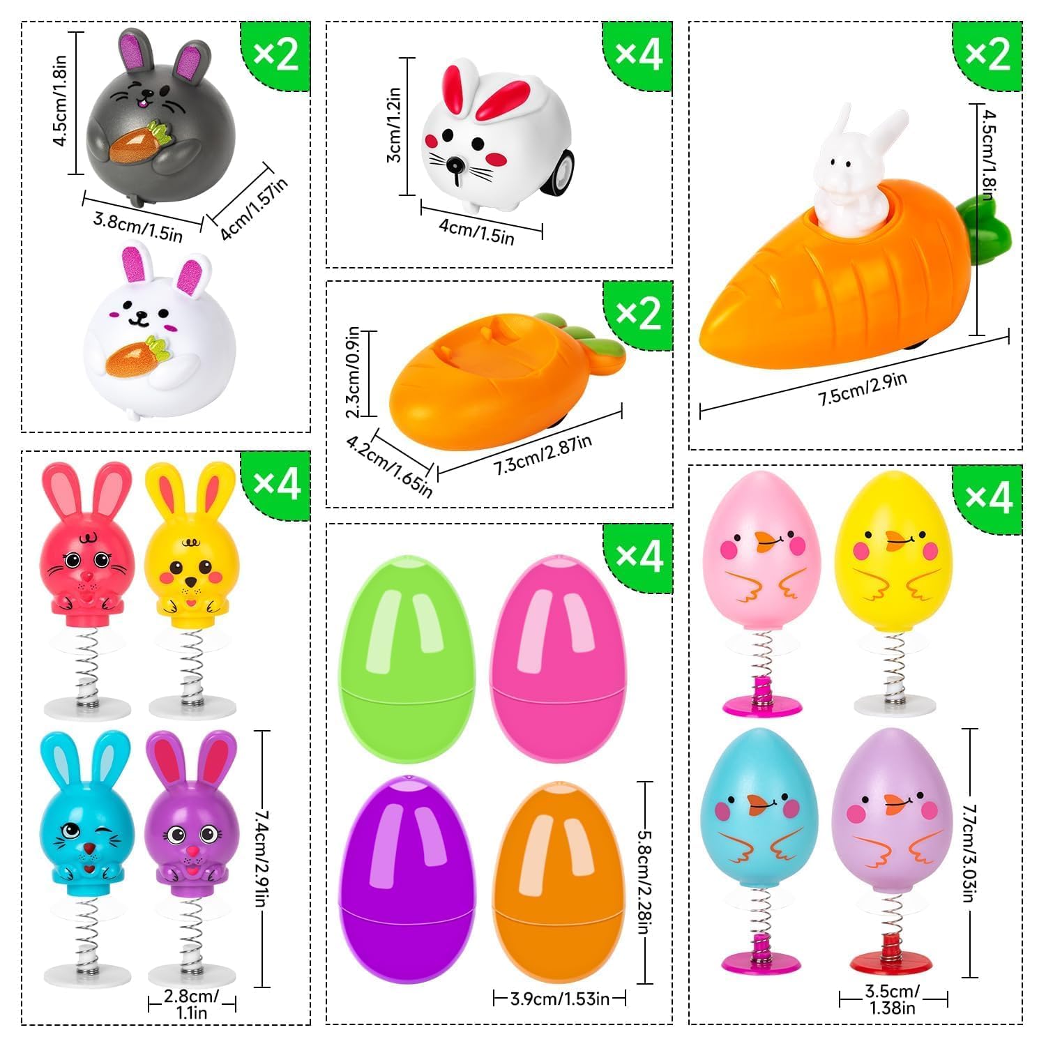 Ostergeschenke Kinder, 22x Ostern Aufziehbare Hasen mit Karotte Set, Räder Ostern, Ostern Geschenke Kinder, Osterdeko, Kleine Geschenke zu Ostern Kinder, Ostergeschenke Kinder 1 2 3 4 5 6 Jahre