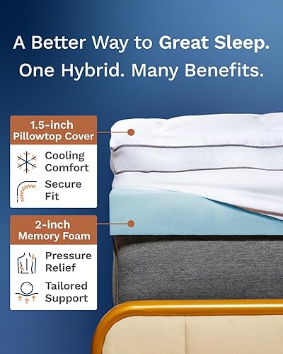 Miniatura 2 de ViscoSoft Serene Lux - Cubrecolchón de espuma viscoelástica de 3 pulgadas con acolchado adicional (Pillow Top), protector de colchón extralargo de