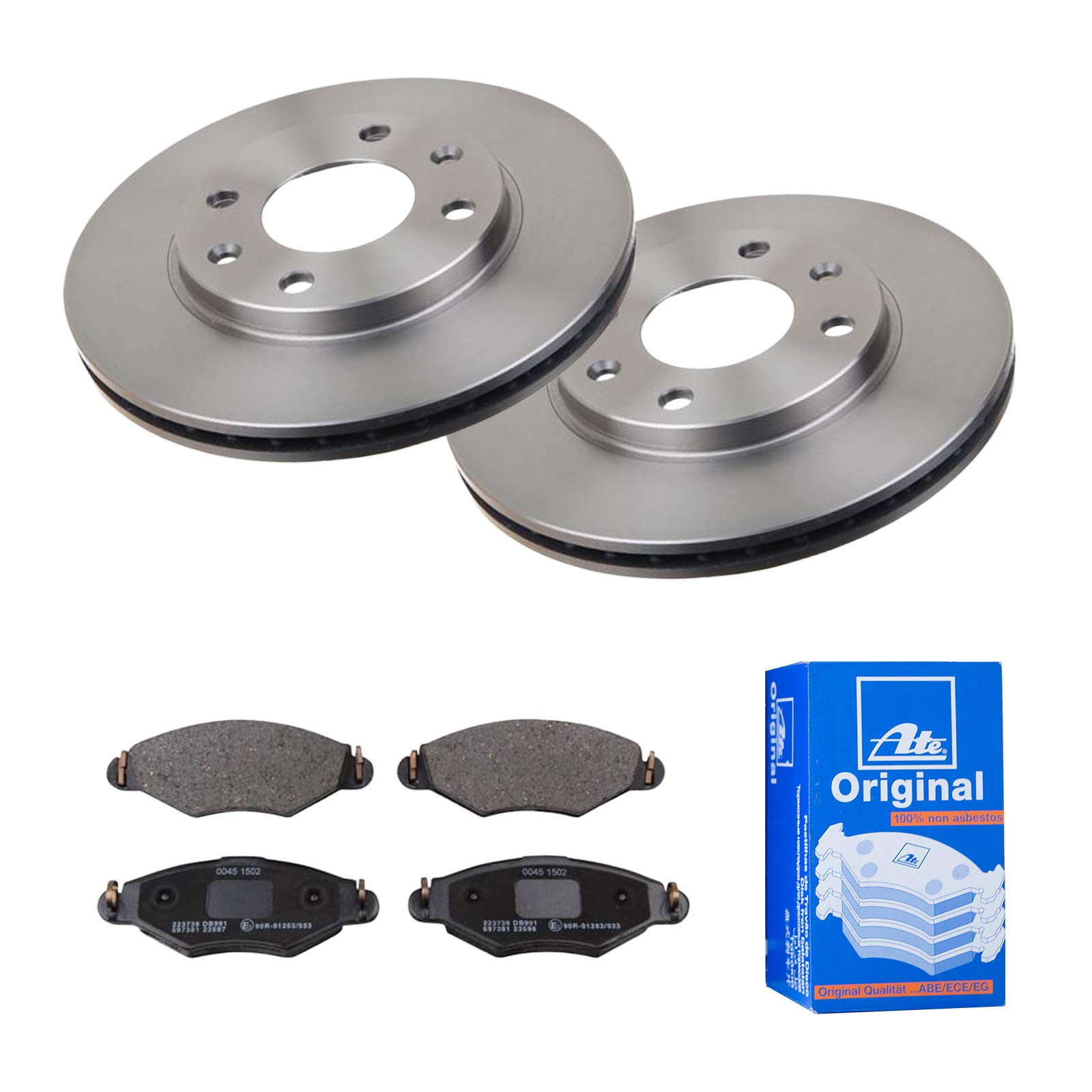 Bremsscheiben + Beläge Vorne Für Peugeot 206 - Komplettset