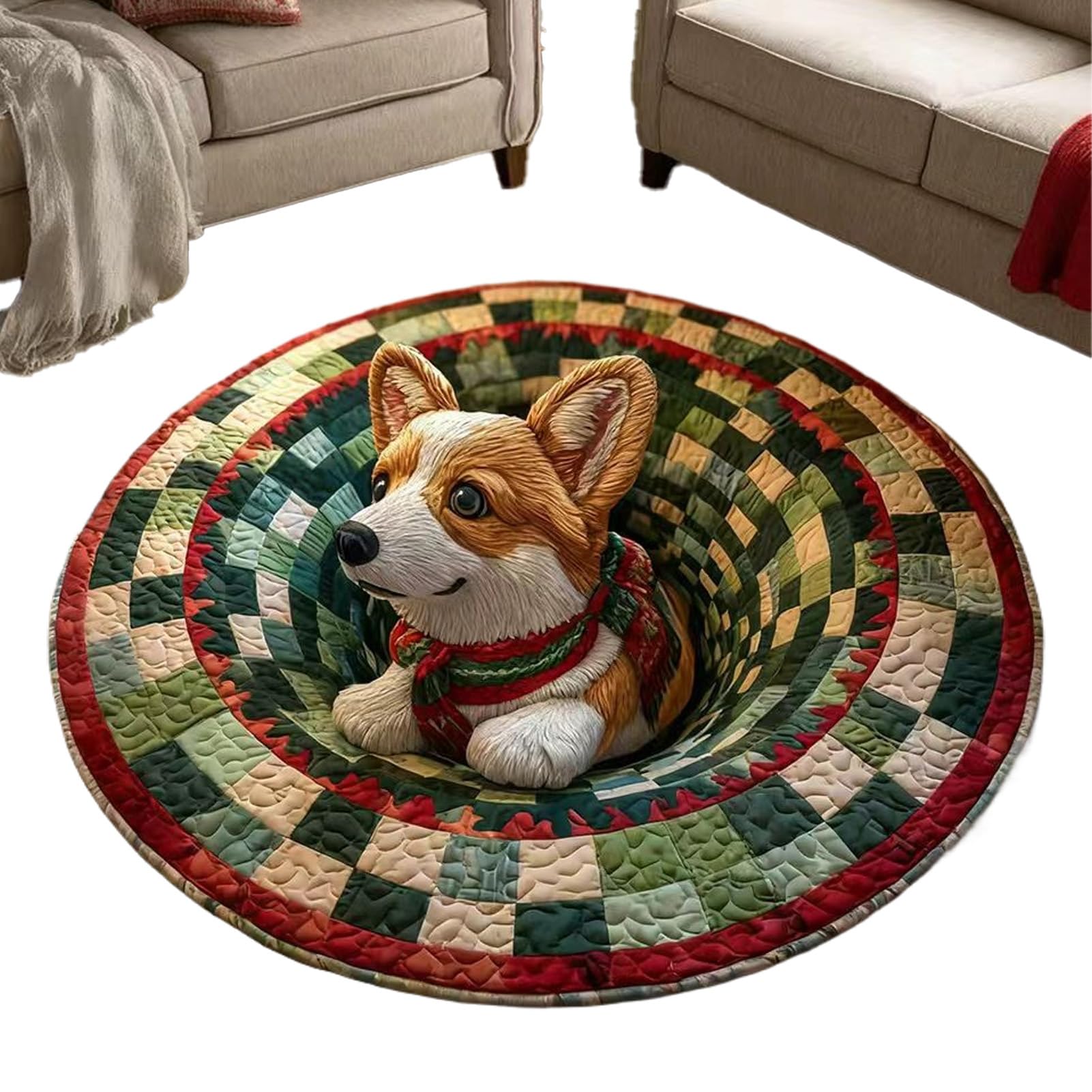 Tapis de bain thématique Noël, le cadeau de crémaillère idéal pour décorer un joli patio