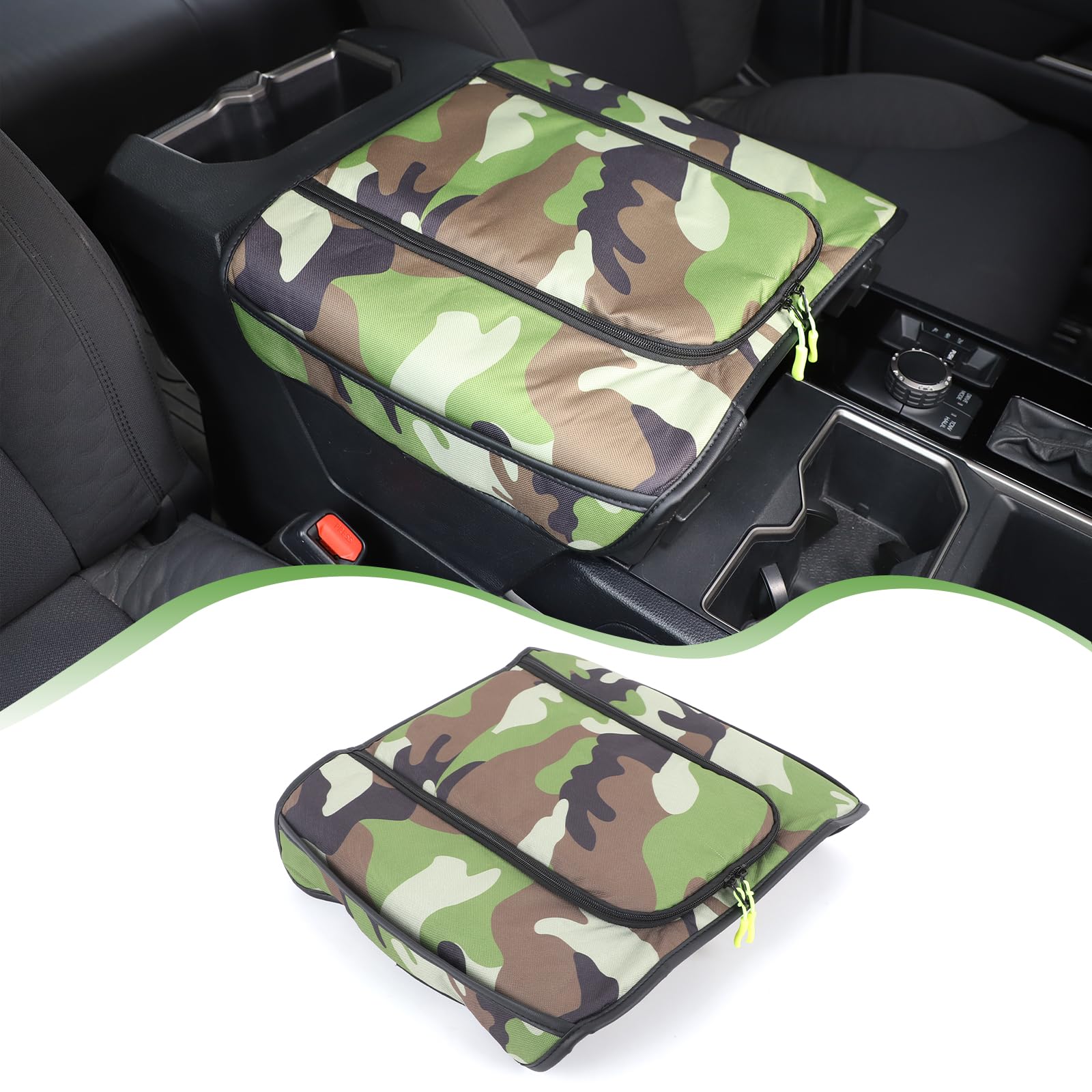 Photo 1 of ***STOCK PHOTO FOR REFERENCE ONLY***Center Console Armrest Cover Protector Pad Compatible with Toyota Tundra Sequoia 2022-2026 Leather Car Console Armrest Seat Cushion Waterproof Armrest Cushion Lid Interior Accessories (Style I)