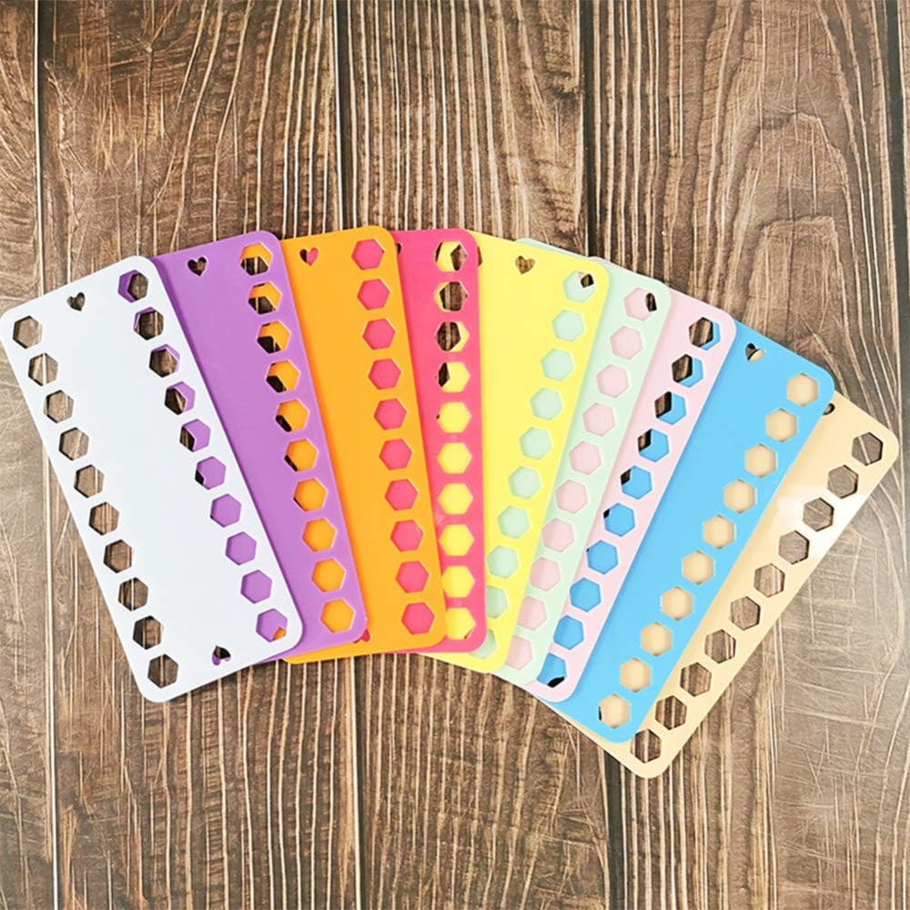 10pcs Embroidery Floss Organizer, Sewing Thread Winding Plate Board Card, Craft Storage Holder Tools Accessory for Cross Stitch Embroidery Thread Bobbins Organizer 10 colors