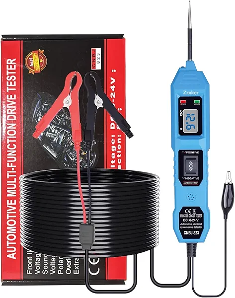 Power Circuit Probe Tester,6-24V DC Circuit Tester Automotive,Test Light,Fuse & Voltage Tester,Automotive Short Circuit Breake Finder Electrical Tools (Blue)