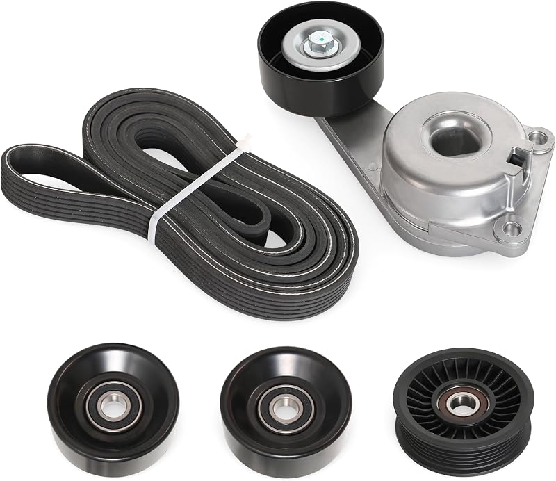Kit de tensionador da correia serpentina Loautong para Ford F-150, F-250, F-350, Expedition, Lincoln Navigator e Mark LT – 5 peças