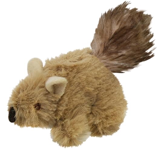 OurPet's PlayNSqueak Backyard Cat Toy Squeaking Squirrel, All Breed Sizes - Play-N-Squeak Squirrel