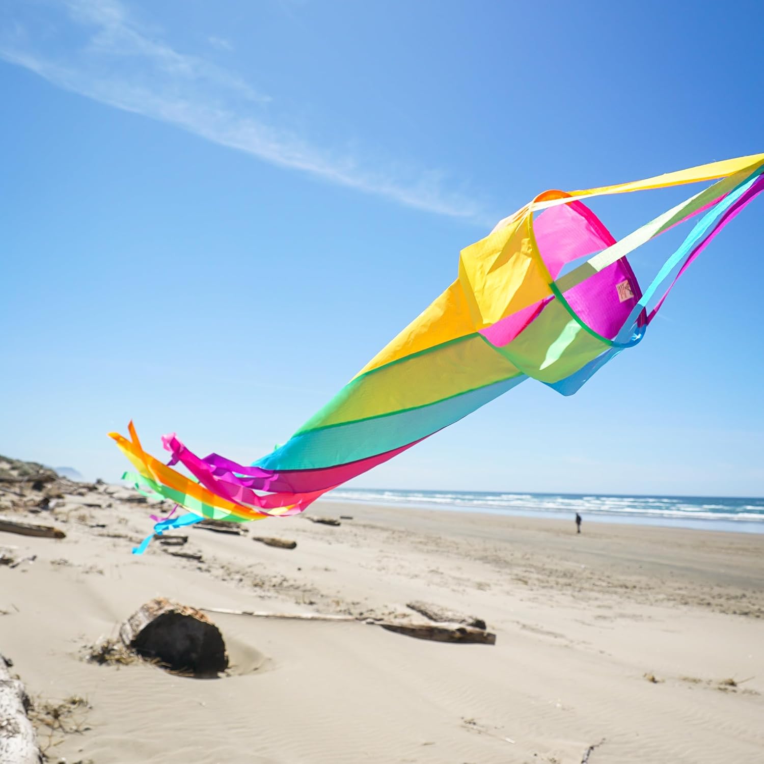 In the Breeze 5228 — 60-inch Fiesta Spinsock — Colorful and Fun Spinning Windsock, Kite Line Laundry…