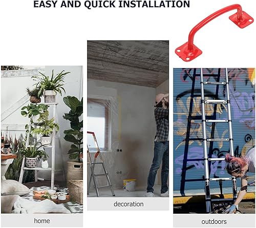 Miniatura 4 de OSALADI Juego de 2 barras de metal de seguridad para niños, accesorios para juegos al aire libre, patio trasero, casa de árbol, casa de escalera