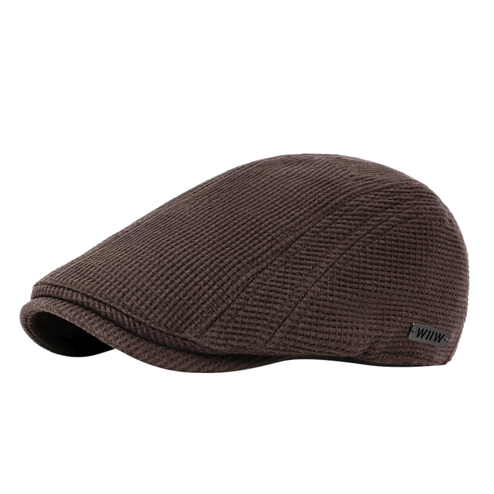 YAMEIZE Retro Stil Flache Kappe für - Damen Herren Einstellbare Warme Hut Gefüttert Cabbie Ivy Cap Trendige Baskenmütze Peaky Flache Kappe Fahren