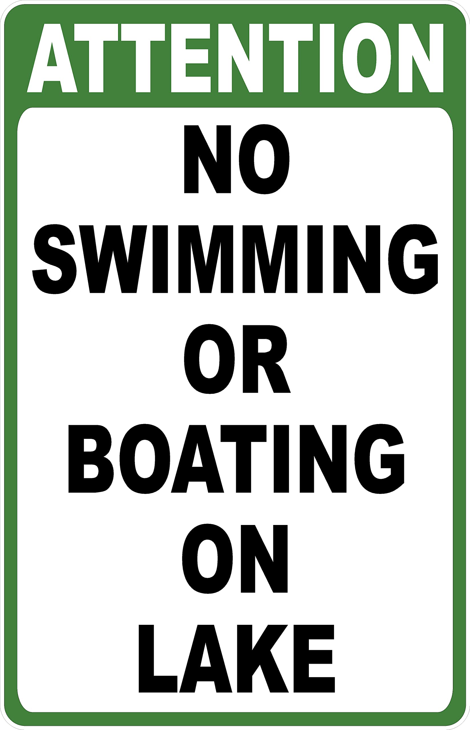 Row Boating Sign Swimming And Boating In A Lake