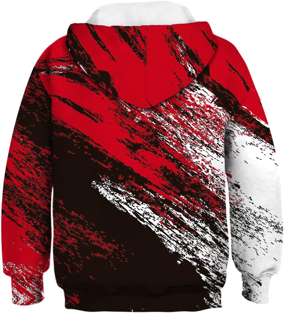 Ainuno Kids Boys Girls Hoodie Pullover 4-15Y Funny Hooded Sweatshirts - Image 3