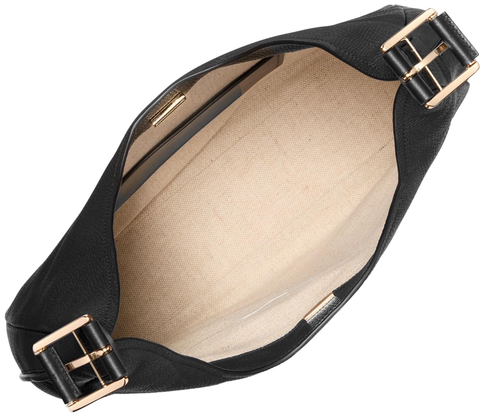 Michael Kors Nolita Large Hobo Shoulder Bag, Gold-Tone Hardware/Black