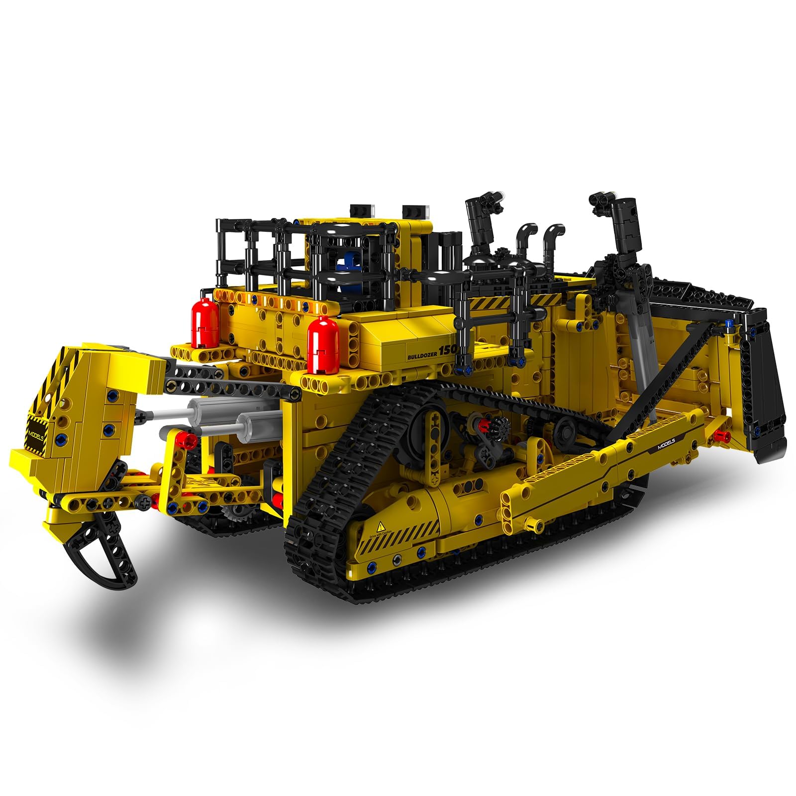 Mould King 15084 Technik Bulldozer Ferngesteuert Klemmbausteine D11 Bagger LKW Bausteine mit Motoren Raupenbuldozer Bauspielzeug für Erwachsene(1508 Teile