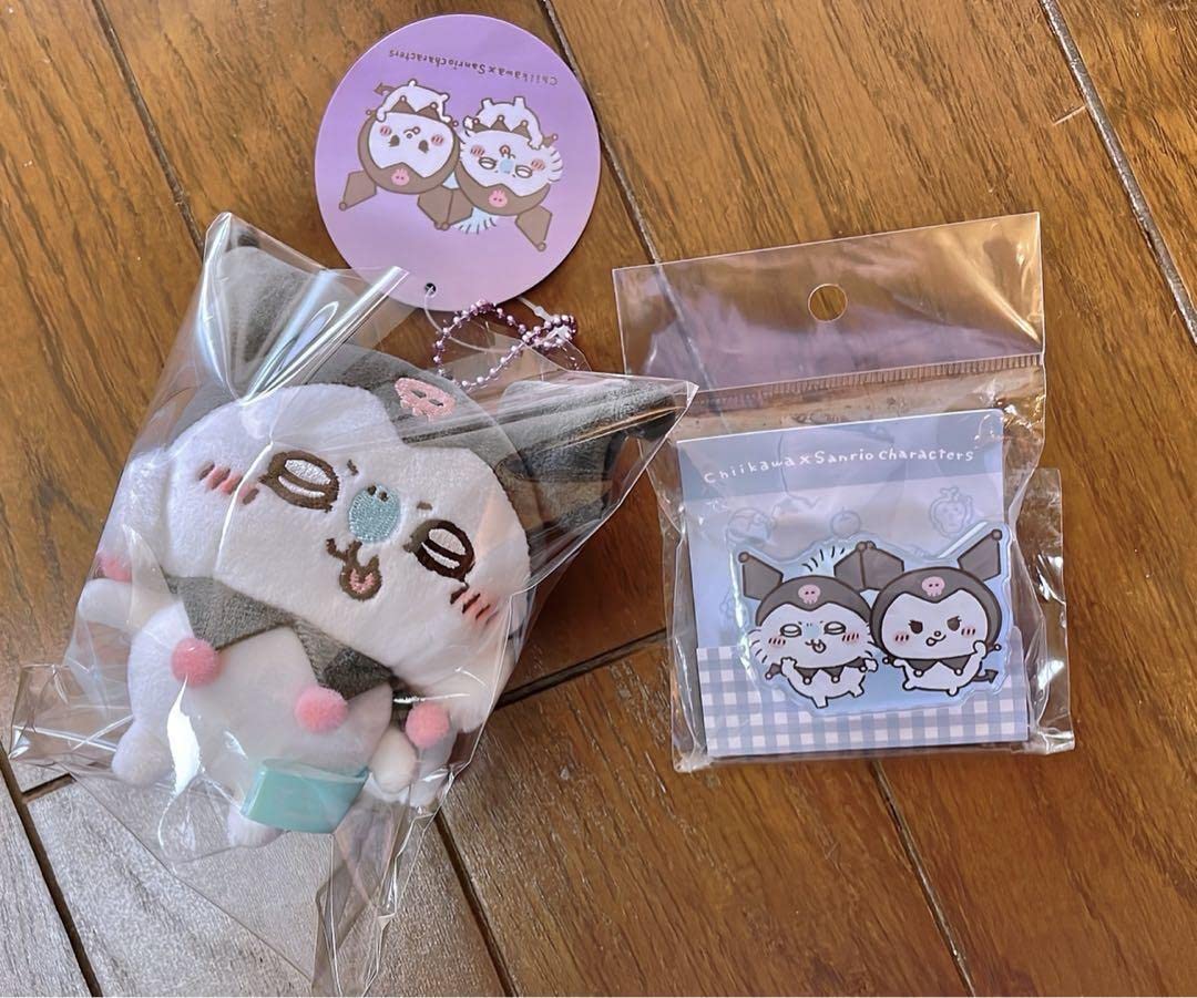 Amazon.co.jp: ちいかわ モモンガ クロミ ぷちミニマスコット クリップ 