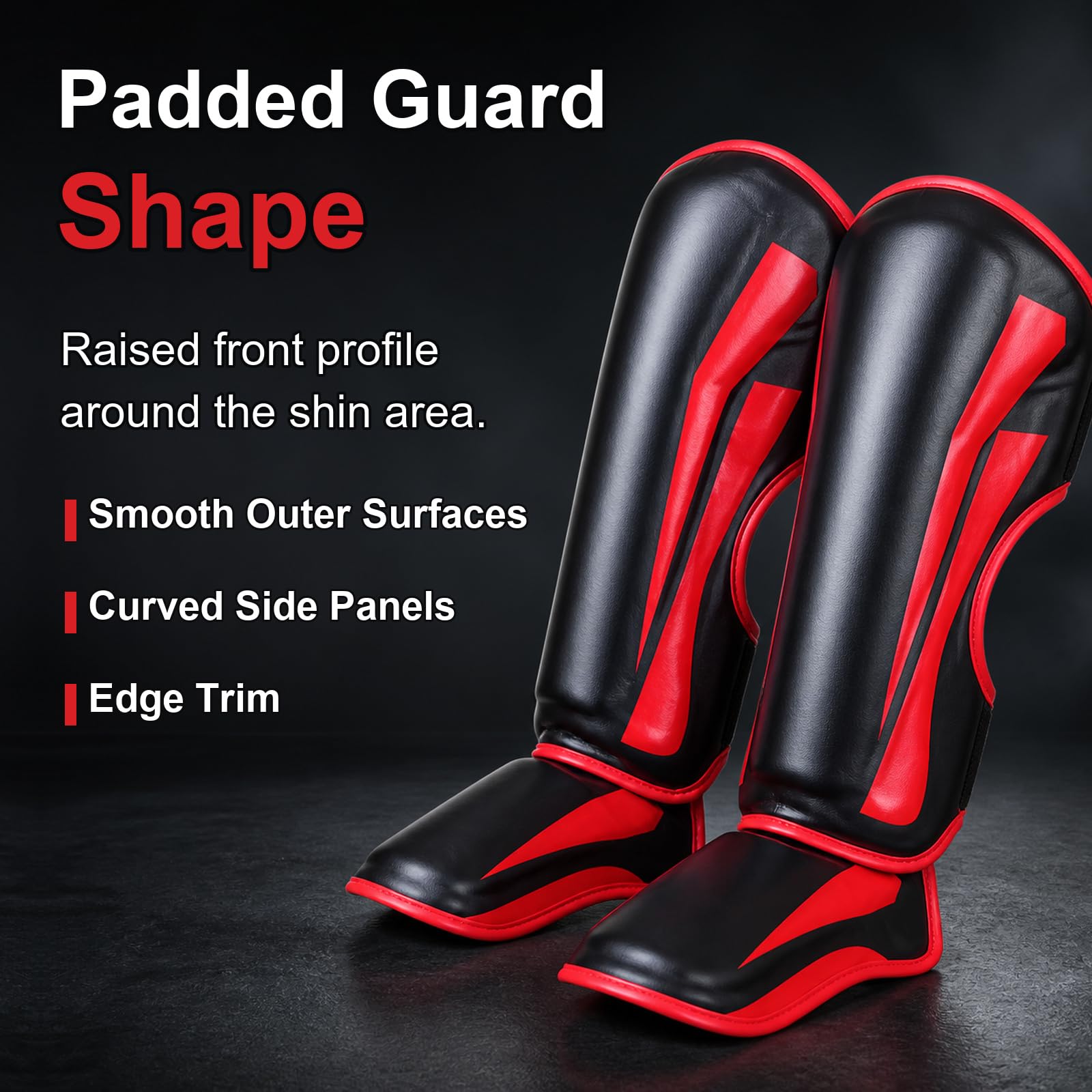 Piedi Protezione Shin Guard,Parastinchi per Arti Marziali,Paratibie Kick Boxing con Protezione del Piede,Regolabili,Comodo,Traspirante,per Boxe,Muay Thai,Sport da Combattimento