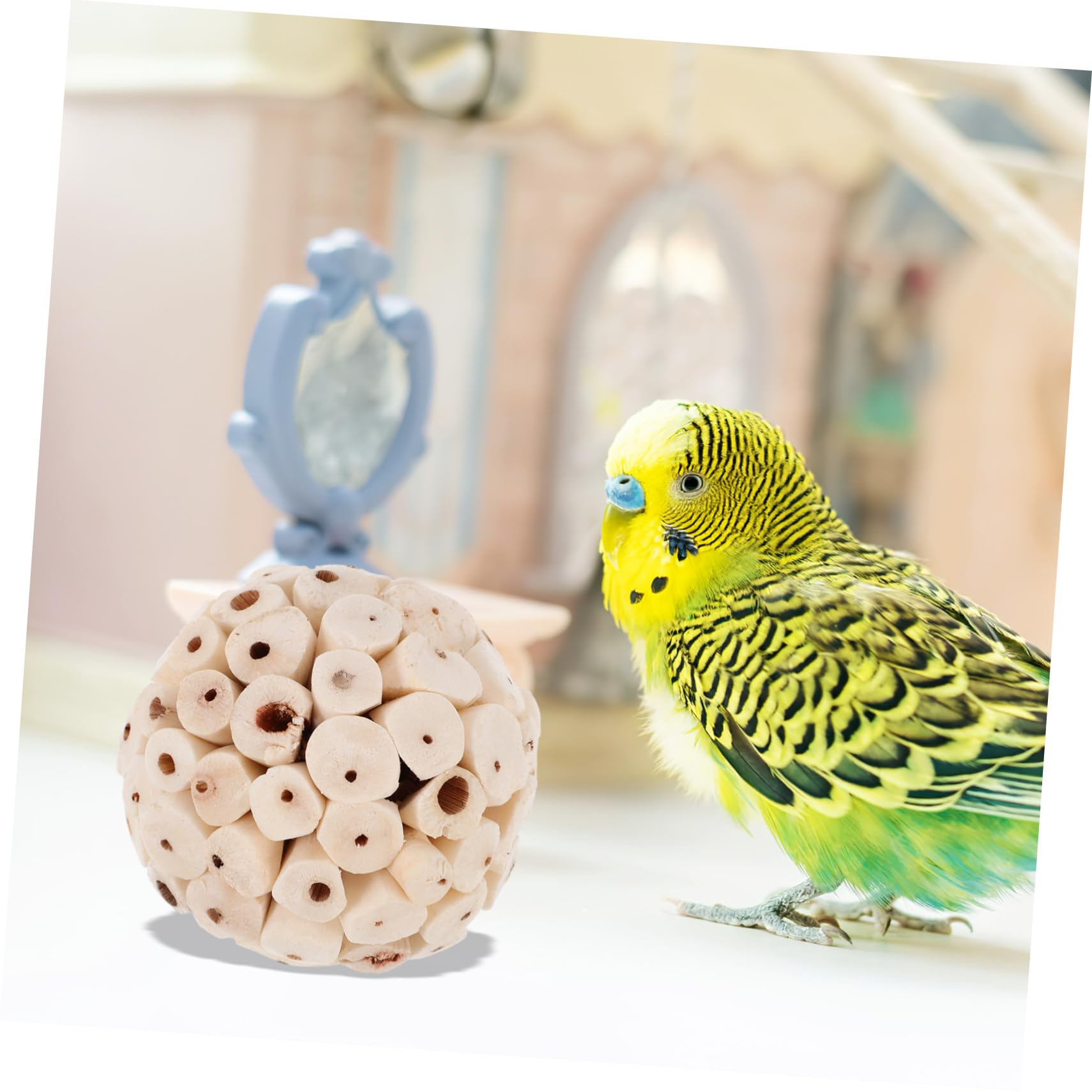 BESPORTBLE 30piezas Juguetes Naturales De Forrajeo y Masticación para Pájaros Conejos y Hámsters Juguetes Comestibles para Mascotas para Salud y Entretenimiento