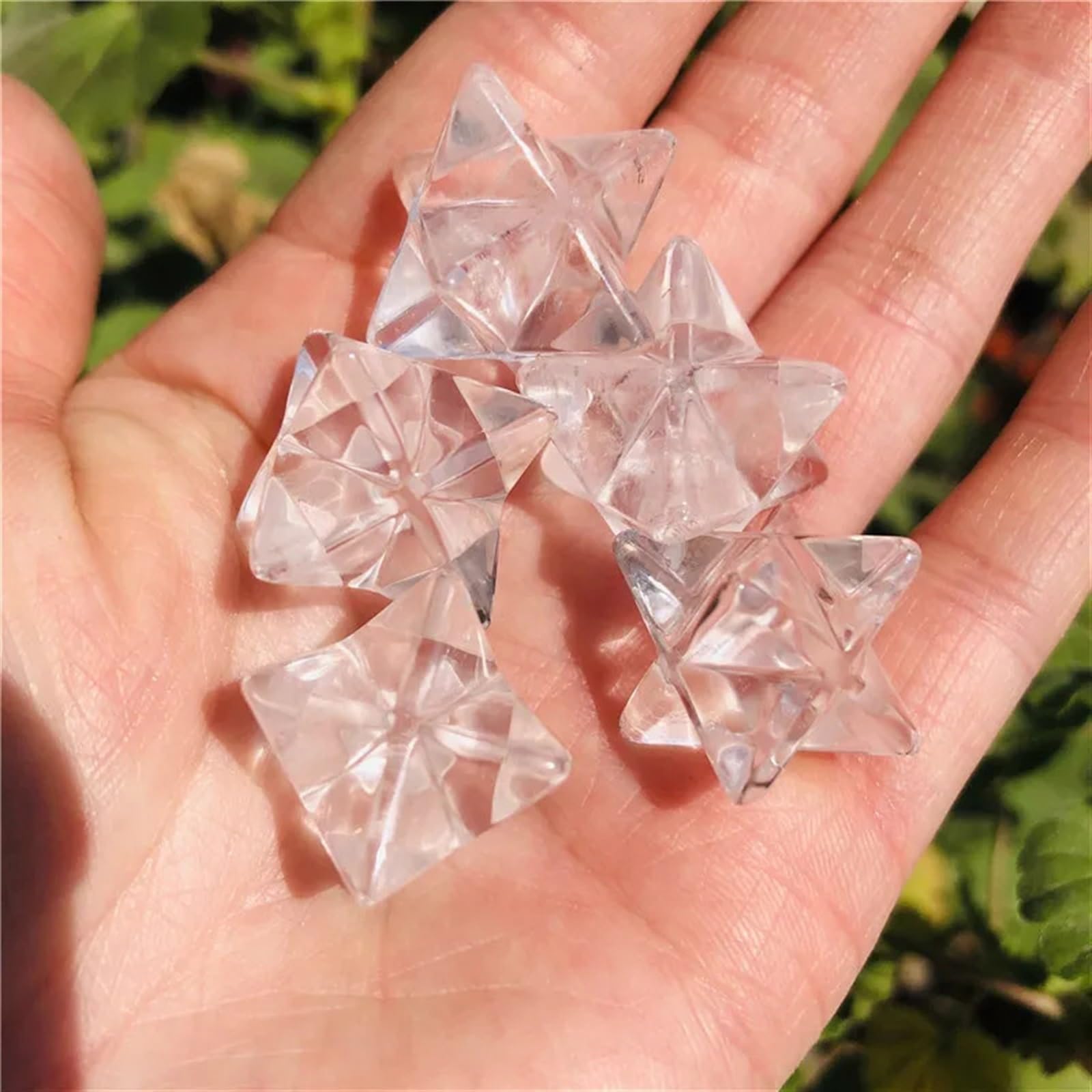 RVBLRDSE Transparent Crystal Ornaments Home Decor(5pc) Gemstone Stone