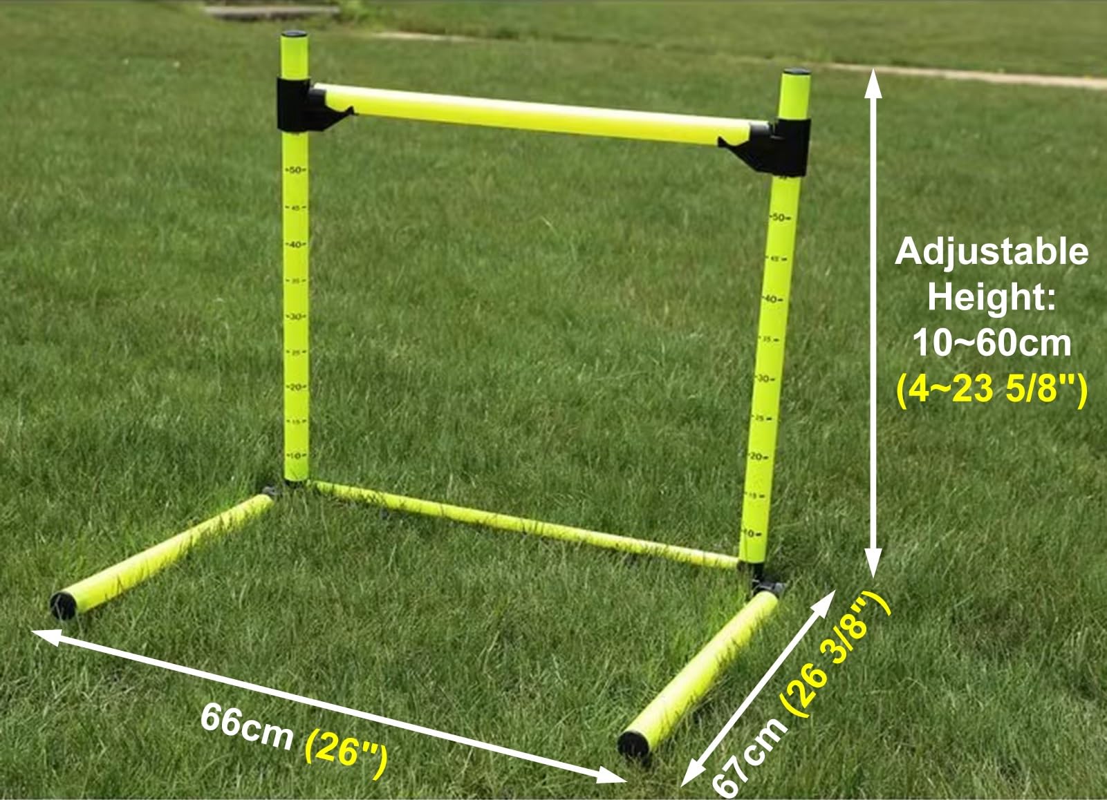 Agility Hürden Set Für Schnellkrafttraining, Höhenverstellbare Trainingsstangen, Für Sport, Fußball & Kondition (5 Pcs)