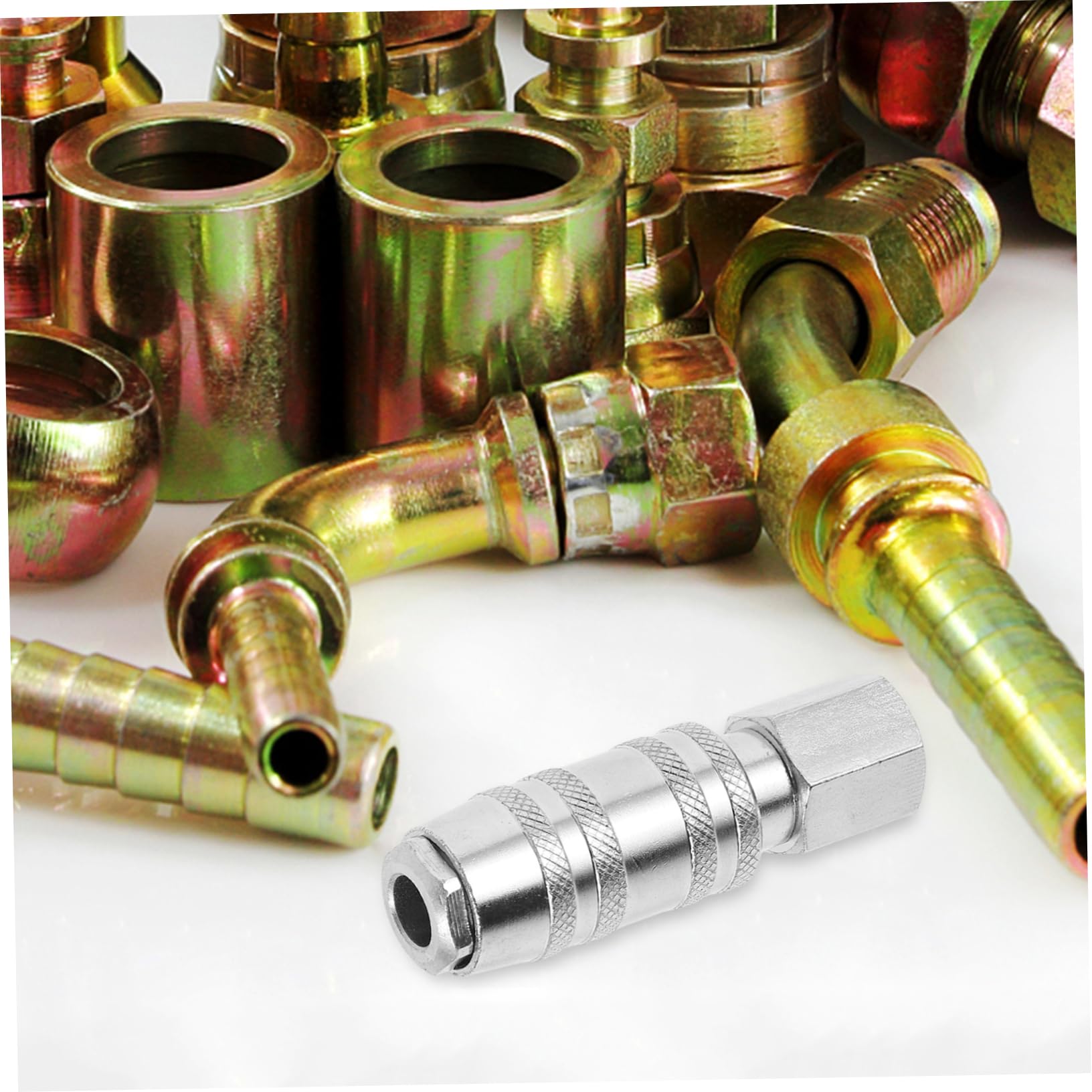 OSALADI Hose Coupler Air Connector Industrial Pneumatic Fitting Push-in Air Fittings Easy Assembly