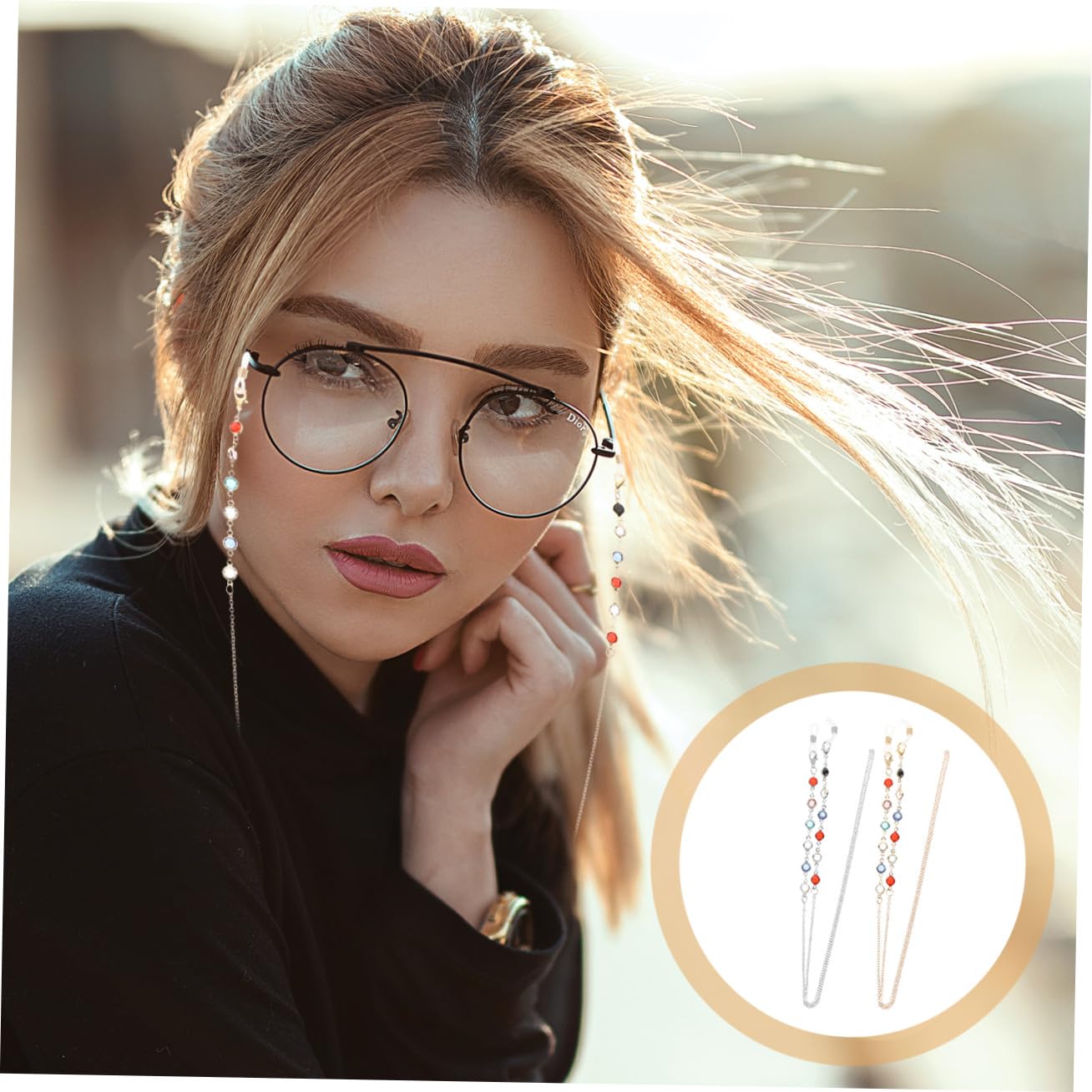 VANZACK Gafas Antideslizante Para Gafas De Sol Y Lectura Accesorios Elegantes Para Mujeres Y Niñas