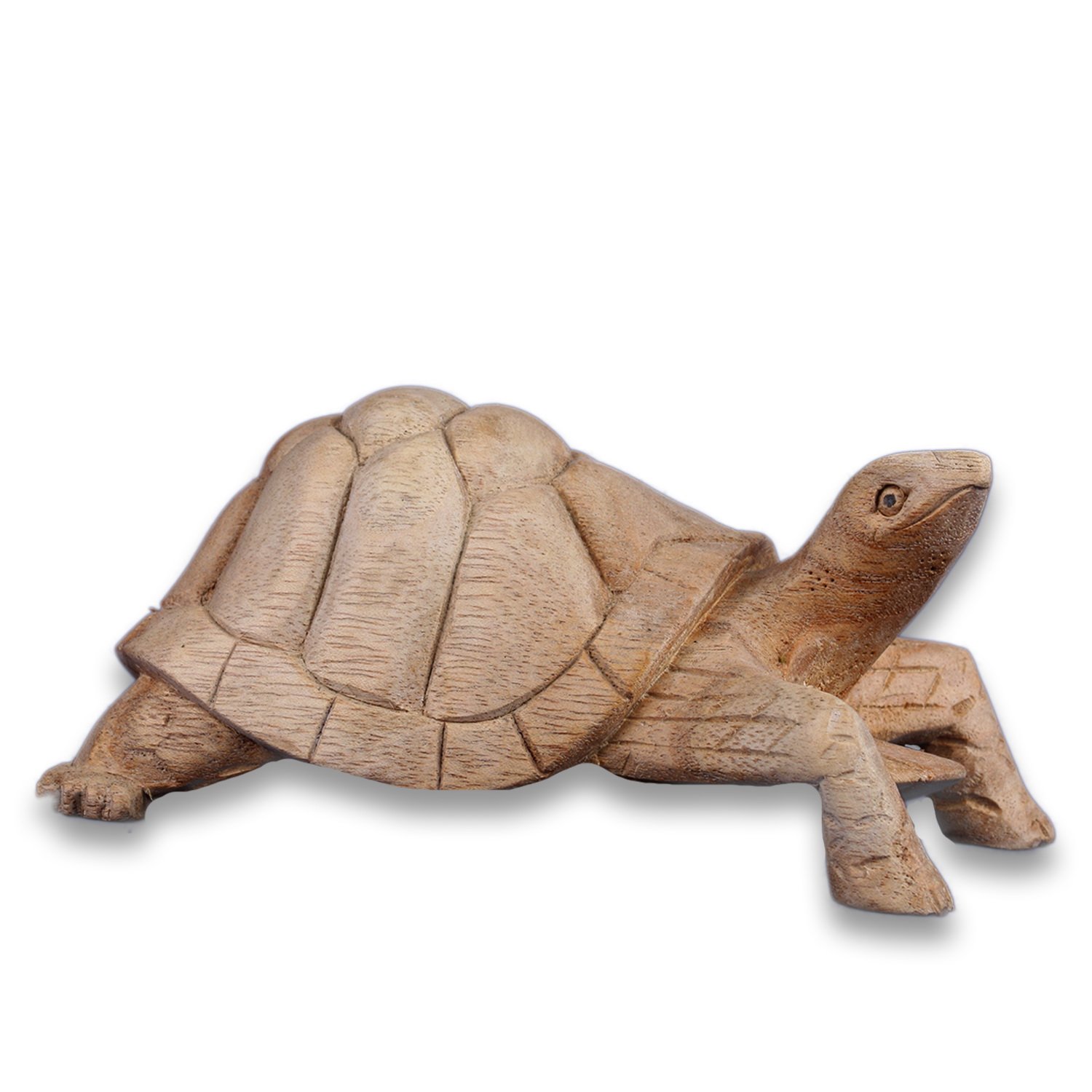 ART-CRAFT Schildkröte Miniatur Schnitzerei aus Suar Holz 15c
