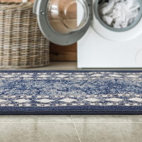 Miniatura 54 de Antep Rugs Alfombras modernas con bordes de 2 x 7 pies antideslizantes (antideslizante) de perfil bajo con parte trasera de goma para interiores