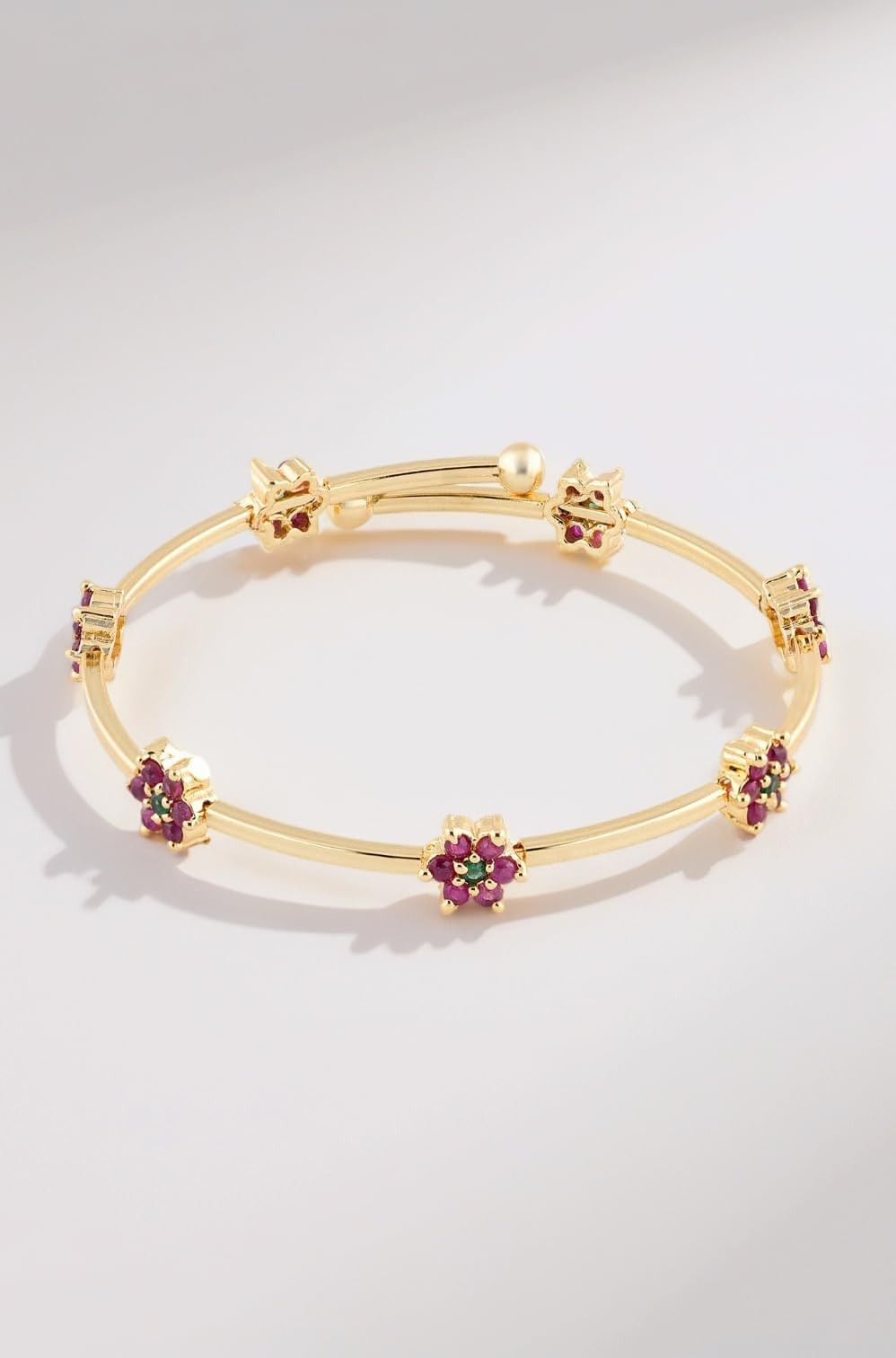 ZAVERI PEARLS Gold look Designer Adjustable Bracelet- ZPFK6274